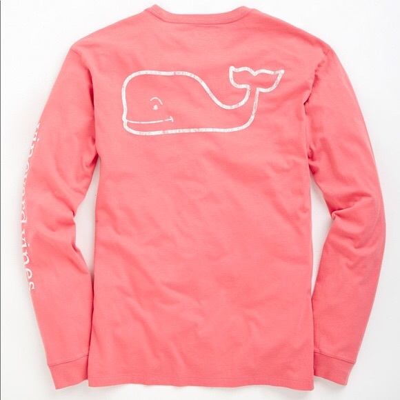 Vineyard Vines Other - Salmon vineyard vines whale pocket graphic tee